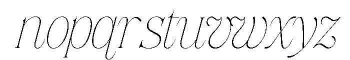 Siovanni-ThinItalic Font LOWERCASE