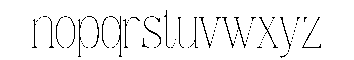 Siovanni-Thin Font LOWERCASE