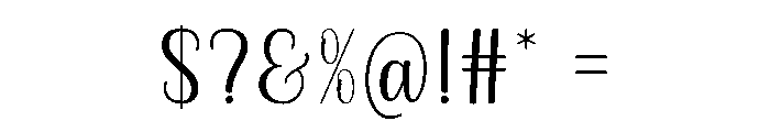 Sisdila Font OTHER CHARS