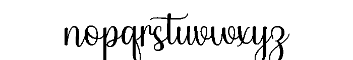Sisdila Font LOWERCASE