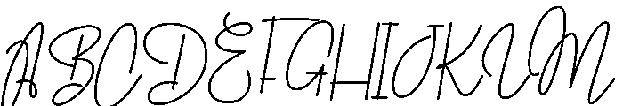 Sishilia Font UPPERCASE