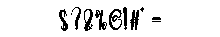 Sister Handwriting Font OTHER CHARS