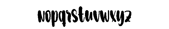 Sister Handwriting Font LOWERCASE