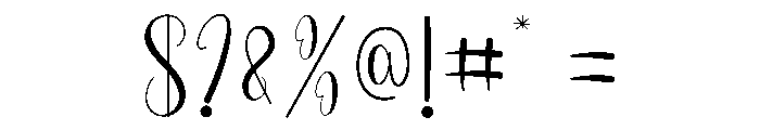 Sister Monogram Font OTHER CHARS