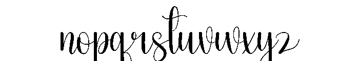 Sister Monogram Font LOWERCASE