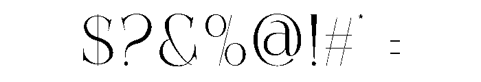 Siterun Font OTHER CHARS