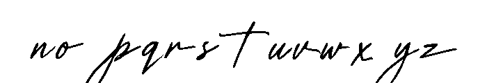 signature_script Font LOWERCASE