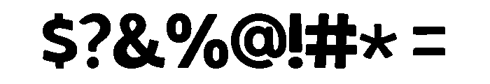 simple Rounded Font OTHER CHARS