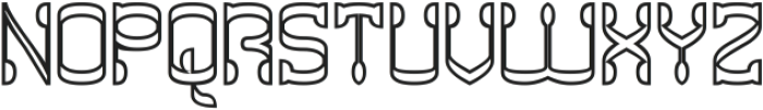 SILVER SPOON-Hollow otf (400) Font UPPERCASE