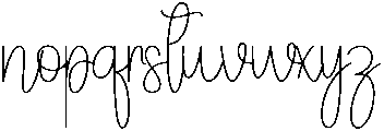 SImple Handmade Regular otf (400) Font LOWERCASE