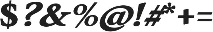 Sibre Extra Bold Italic otf (700) Font OTHER CHARS