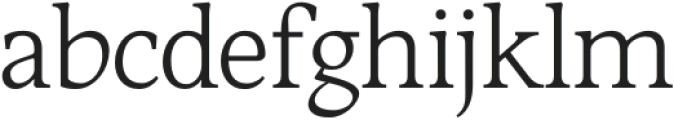 Sibre Light otf (300) Font LOWERCASE