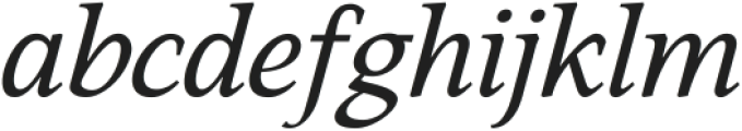 Sibre Variable Italic ttf (400) Font LOWERCASE