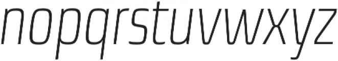 Sica Condensed ExtraLight Italic otf (200) Font LOWERCASE