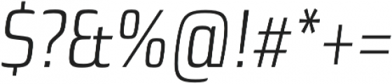 Sica Condensed Light Italic otf (300) Font OTHER CHARS