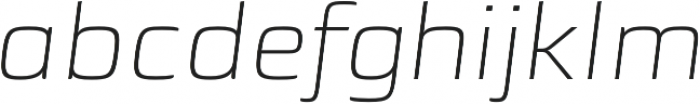 Sica Expanded ExtraLight Italic otf (200) Font LOWERCASE