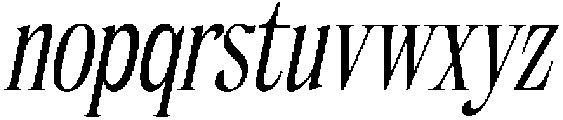 Sicelka Italic otf (400) Font LOWERCASE