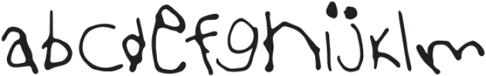 Sick-day Regular otf (400) Font LOWERCASE