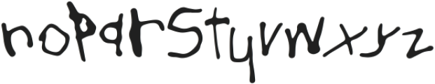 Sick-day Regular ttf (400) Font LOWERCASE