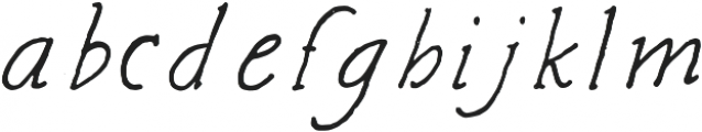 Sideline 1905 Italic otf (400) Font LOWERCASE