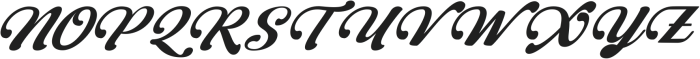 Siderland Italic ttf (400) Font UPPERCASE