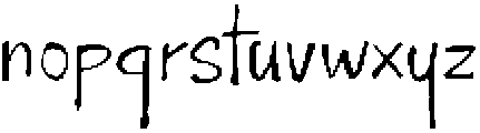 Sidewalk Notes otf (400) Font LOWERCASE