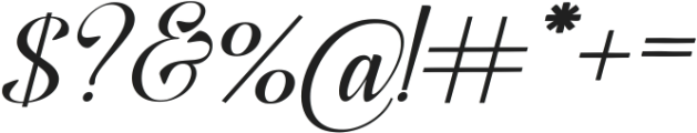 Sidney Script Italic ttf (400) Font OTHER CHARS
