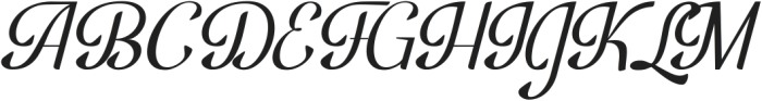 Sidney Script Italic ttf (400) Font UPPERCASE