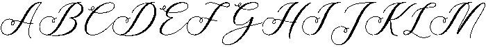 Siesta otf (400) Font UPPERCASE
