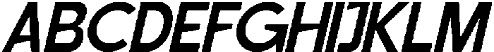 Siglas Slant otf (400) Font UPPERCASE
