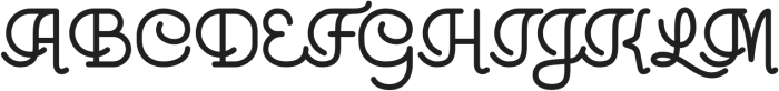 SigmatureMonoline-Regular otf (400) Font UPPERCASE