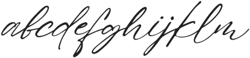 Sign That Regular otf (400) Font LOWERCASE