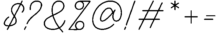 Signamarkova Demo Regular otf (400) Font OTHER CHARS