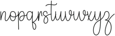 Signanture Regular otf (400) Font LOWERCASE