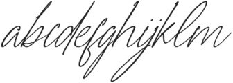 Signatires Regular otf (400) Font LOWERCASE