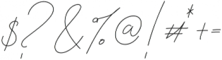 Signattury otf (400) Font OTHER CHARS