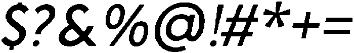 Signatum Light Italic otf (300) Font OTHER CHARS