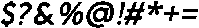 Signatum Medium Italic otf (500) Font OTHER CHARS