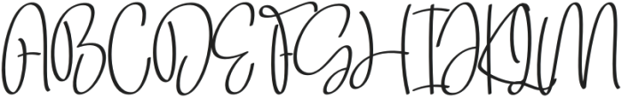 Signature Applicant Regular otf (400) Font UPPERCASE