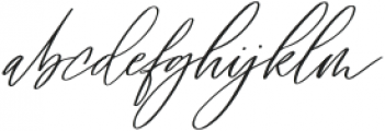 Signature Archive Script otf (400) Font LOWERCASE
