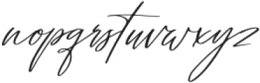 Signature Archive Script otf (400) Font LOWERCASE