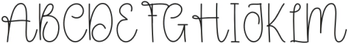 Signature Beauty Regular otf (400) Font UPPERCASE