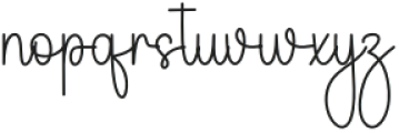 Signature Beauty Regular otf (400) Font LOWERCASE
