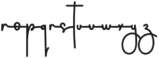 Signature Calligraph Regular otf (400) Font LOWERCASE