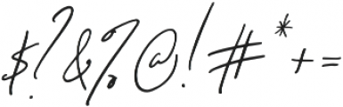 Signature Collection Italic otf (400) Font OTHER CHARS