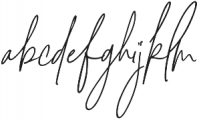 Signature Collection Italic otf (400) Font LOWERCASE