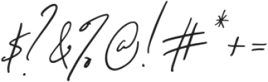 Signature Collection Slanted otf (400) Font OTHER CHARS