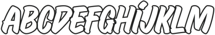 Signature Creation Outline otf (400) Font LOWERCASE