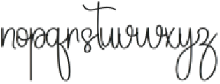 Signature Design Regular otf (400) Font LOWERCASE