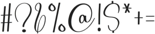 Signature Enchanting Regular otf (400) Font OTHER CHARS